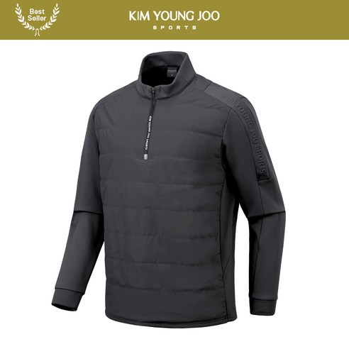 김영주스포츠 남성 패딩 기모 방풍 골프 티셔츠 MT6075