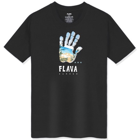 FLAVA Beach Palm 반팔 티셔츠 남녀공용 남자 남성 면티 빅사이즈 반팔
