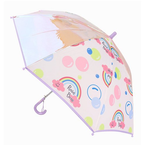 리엘아트 홀로그램 투명창 시야확보우산 자동우산 장우산 캐릭터우산 살길이53cm