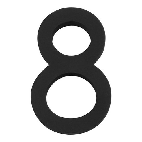 플로팅 하우스 넘버 5" 하이 블랙, 8, 아크릴