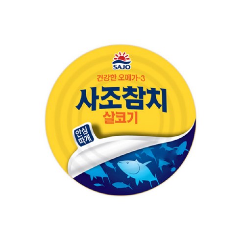 사조 살코기 참치 안심따개, 100g, 8개