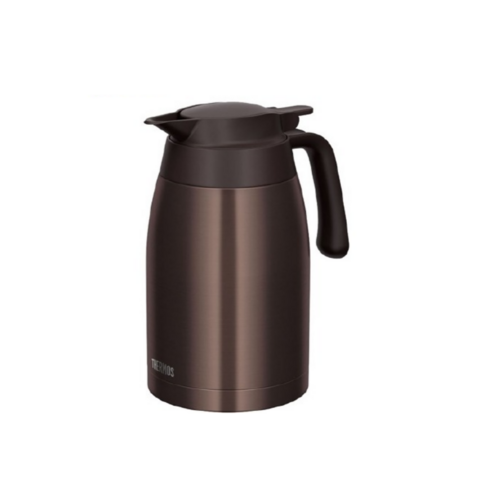 써모스THERMOS 보온보냉 주전자 포트 1.5L 경량 주방용품 물주전자, 다크브라운, 1.5Lml