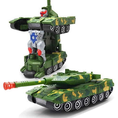 로봇  변신 로봇 탱크 컴뱃 로보트 장난감 자동 범퍼카 아이 선물, 혼합색상