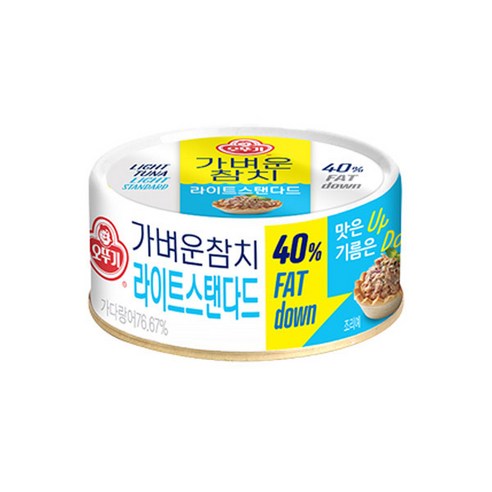 오뚜기 가벼운참치 라이트스탠다드, 135g, 12개