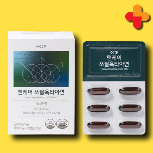 카리토 효능 포텐 전립선 빈뇨 야뇨 쏘팔 옥타코사놀 맨케어 영양제, 1개, 30정