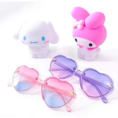 UV99.9% 차단과 하트 디자인의 어린이 선글라스