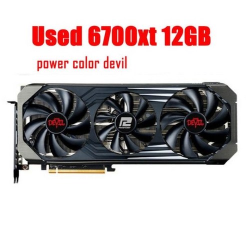 RX6700XT 12GB 게임 그래픽 카드 플레이트 gpu nvidia geforce 컴퓨터 RTX 3060 rx 6600 590 580 S 아님, rx6700xt 12g_2