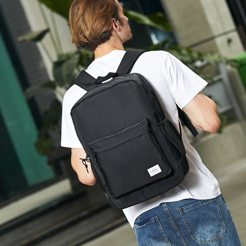 일본과 백팩 남자 한국판 심플한 패션 트렌드 여대생 백팩 남자 백팩 트렌드 대용량