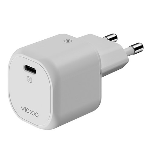 빅쏘 45W 초소형 GaN PPS USB PD C타입 아이폰 갤럭시 휴대폰 초고속 충전기 어댑터, 1개, 크림화이트