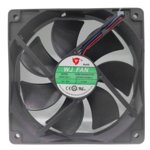 120mm 쿨링팬(냉각팬) / WJFAN / DC FAN / 모델명 WJB21202524H-F30 / 120X120X25T / 24V / FG센서, 1개