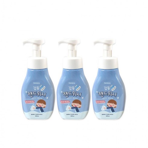 감동핸드워시(300ml) 파우더향-3개 손세정제 거품형 손비누 폼워시 버블핸드워시, 3개, 300ml