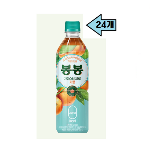 봉봉 아이스티 제로 자몽 500ml * 6개