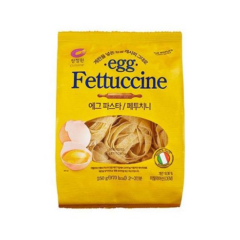 청정원 에그페투치니 파스타 250g, 23개