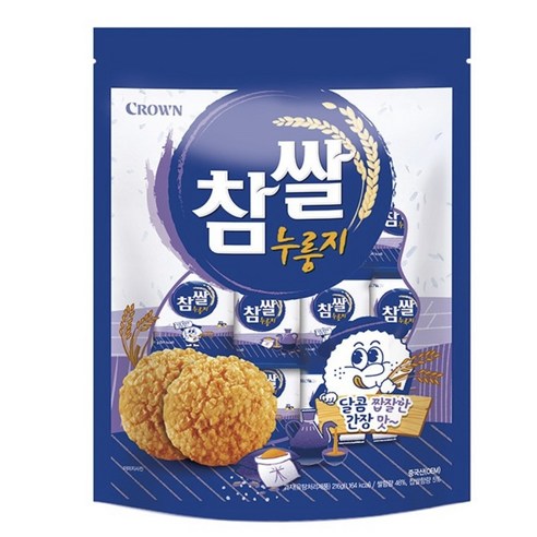 달콤 짭짤 간장맛 참쌀 누룽지 과자 216g, 216g, 24개 216g × 1개 섬네일