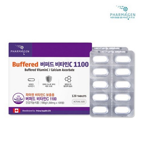 파마젠[USA] 버퍼드 비타민C 1100mg (4개월분), 1개, 120정