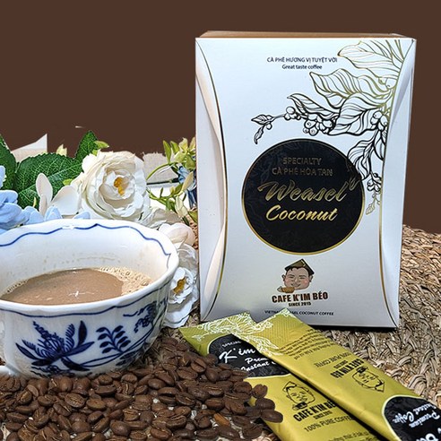 베트남의 진귀한 향연: 카페 킴베오 위즐 코코넛 커피