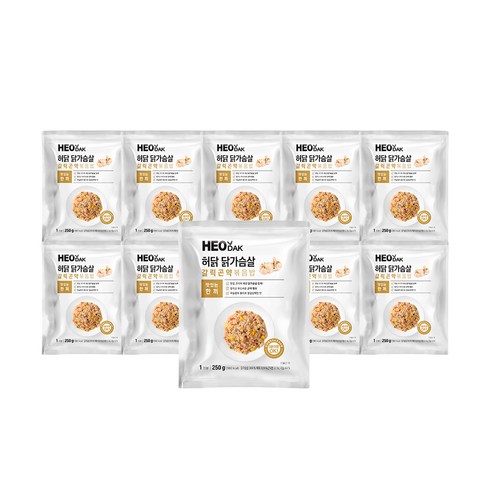 허닭 닭가슴살 곤약볶음밥 10종 5팩, 5개, 250g