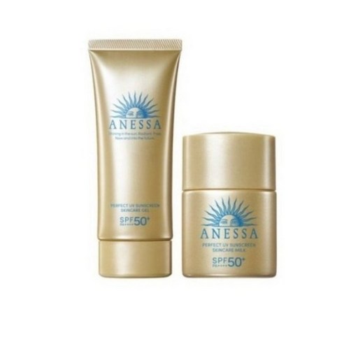 아넷사 퍼펙트 UV 스킨케어 젤 N 선스크린 SPF50+ PA++++ 90g + 12ml 세트, 1세트