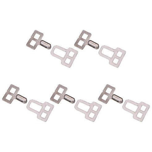 5pcs 금속 바지 패스너 허리 조임쇠 걸쇠 의류 공예 고정 도구 브래지어 후프 액세서리, 스타일 3 회색, 작은, 구리