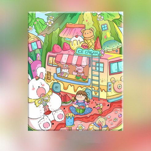 피포페인팅 DIY 명화그리기 유화 그림 그리기 아크릴화 30*40cm, 33타입, 1개