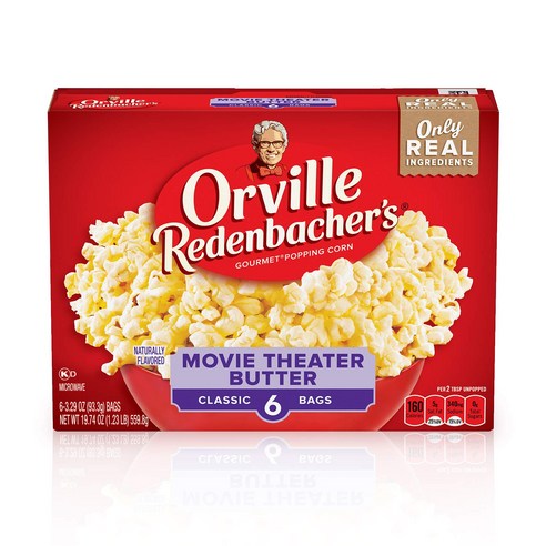 orville redenbacher's Movie Theater Butter Popping Corn Classic Bags 19.73 oz orville redenbacher', 725.75g, 1개