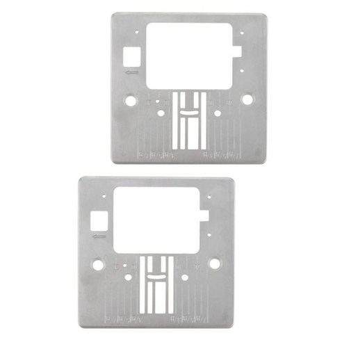 2x 목판 재봉틀 부품 #416472401, 7.8x7.6x0.2cm, 실버, 철
