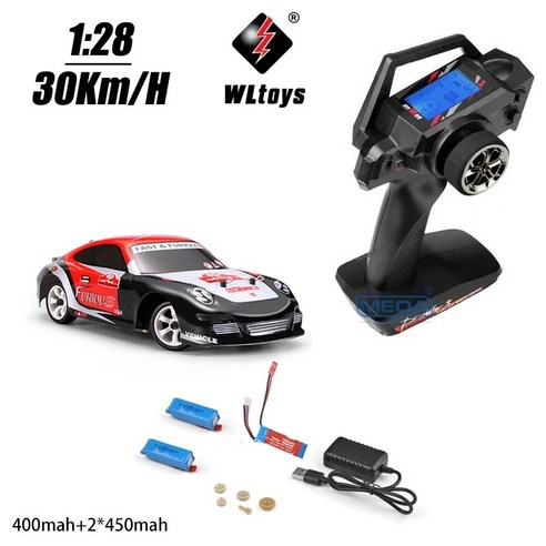 Wltoys 284131 K989 K969 4WD 30 Km/H 고속 레이싱 모기 RC 자동차 1/28 2.4GHz 오프로드 RTR 랠리 드리프트 실내 장난감, 12 3B V2 LCD No Box