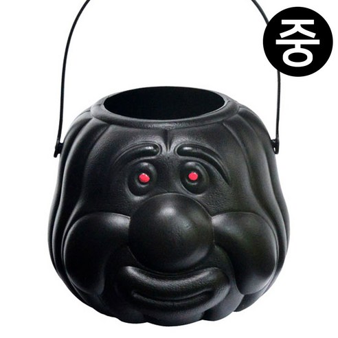해피파티 할로윈 신 호박 바구니 (검정) (중) (랜덤1개) 할로윈소품, 본상품, 본상품