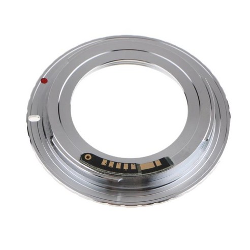 YSSHOP M42 칩 렌즈 어댑터 링 AF III-캐논 EOS EF 550D 7D 5D EMF 실버, 설명, 설명