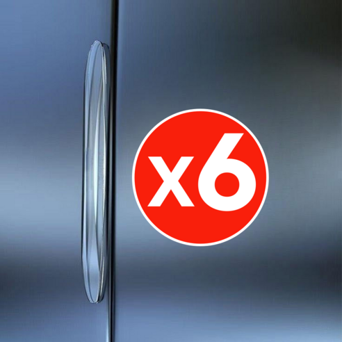 네이르 변색없는 자동차 도어 보호 충돌 문콕 방지 가드 6개입 1세트, 1개, 투명 6팩 [4도어 + 사이드]