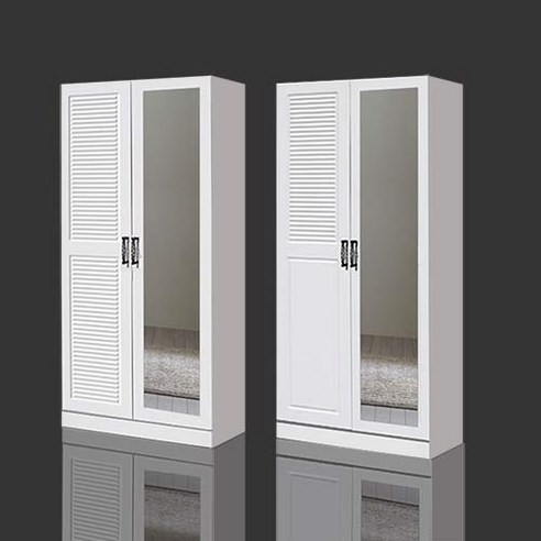 웰튼 갤러리 400 800 옷이불수납 거울 서랍옷장, 하프-거울옷장