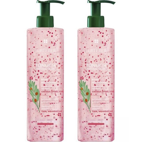 르네휘테르 토누시아 내추럴 필러 리플럼핑 샴푸, 2개, 600ml