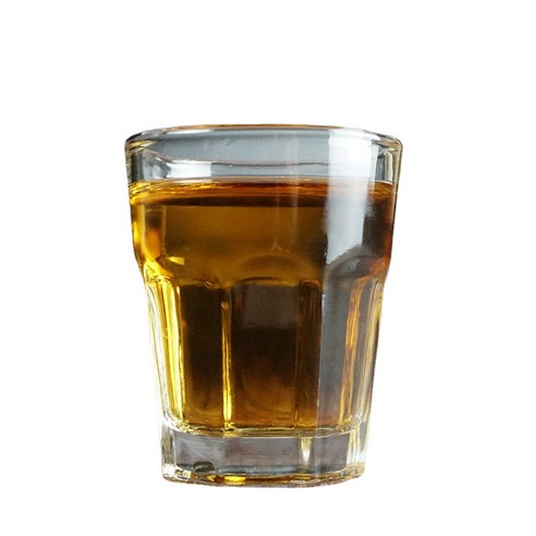 ANKRIC 물컵 강화 유리 컵 레스토랑 맥주 컵은 광고 컵 투명 내열성 컵 멸균 식기 컵으로 추가 할 수 있습니다., 50ML 강화 팔각컵 144개박스 도매