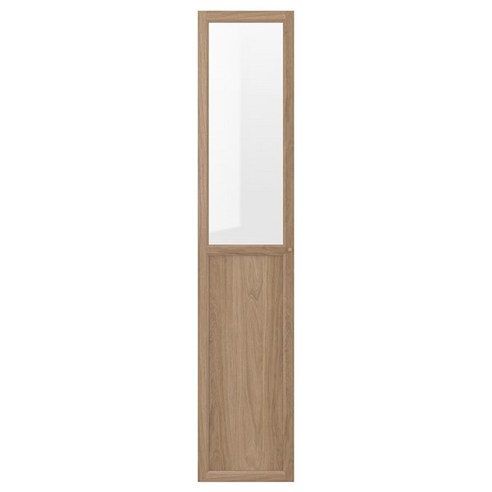 이케아 OXBERG 옥스베리 패널/유리도어 참나무무늬 40x192 cm 204.929.02, 자작나무 효과