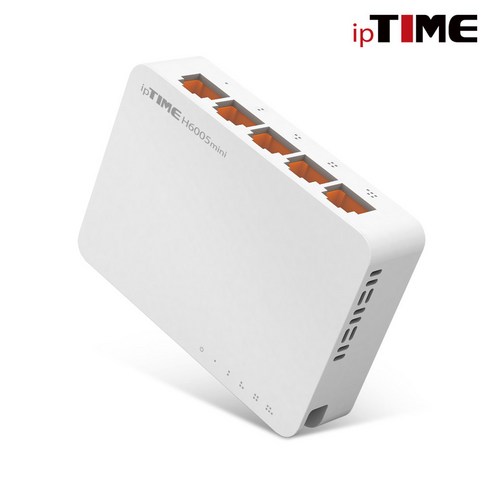 iptime 기가비트 스위칭허브 H6005mini+랜케이블, H6005mini+랜케이블 CAT6-5M 1개