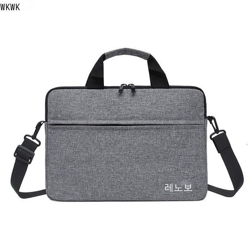 WKWK 얇은 노트북 가방., Lenovo 그레이(숄더 스트랩 장착), 13.3인치
