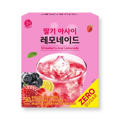 우리차 딸기 아사이 레모네이드, 5g, 50개입, 1개