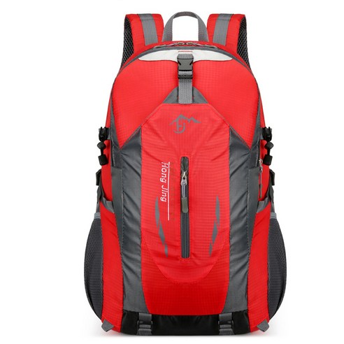 파스텔 대용량 등산가방 용품 배낭 생존 경량 백팩 40L, 붉은색