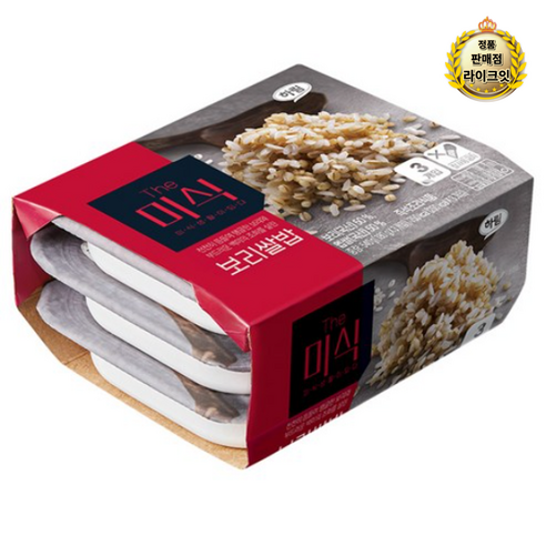 라이브 The미식 보리쌀밥, 180g, 3개