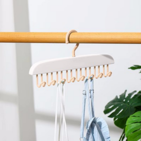 리헤븐 감성 다용도 옷걸이 넥타이 스카프 나시 옷장 정리, 3개, 화이트