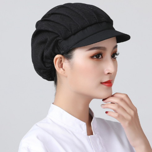 다용도 망사 위생모자, 블랙, 6개