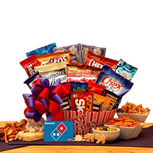 Movie Lovers Ultimate Movie Night Gift with Dominos Pizza gift card and movie snacks for a fantasti, 1개