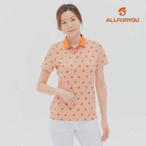 [올포유] [모델착장]여성 카라 반팔 티셔츠 AWTPK3381-301