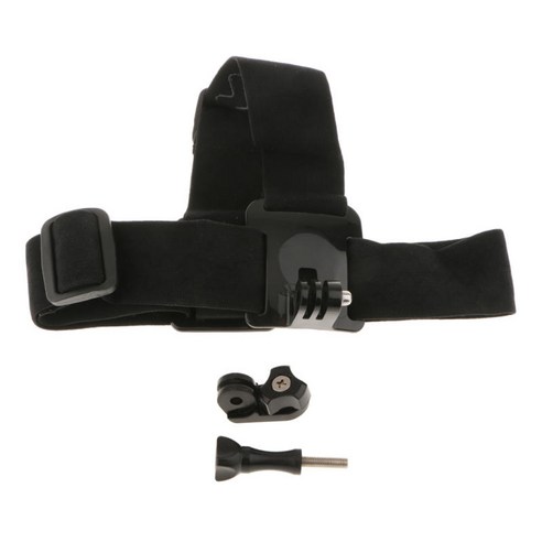 GoPro Hero 5 4 카메라 용 나사가있는 조절 가능한 헤드 밴드 벨트 헤드 스트랩 마운트, {"사이즈":"설명"}, {"색상":"블랙"}, {"수건소재":"설명"}