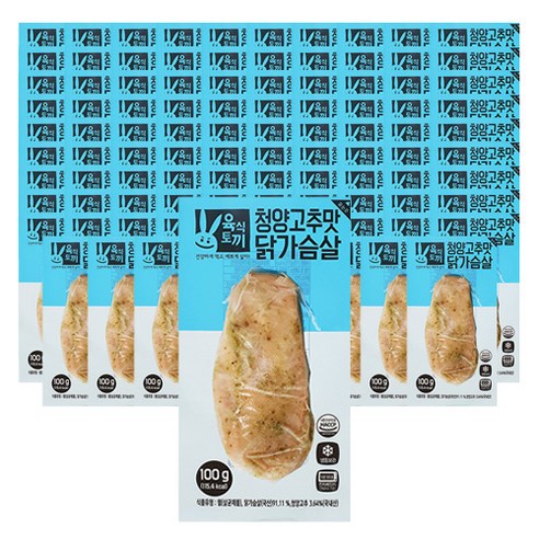 육식토끼 닭가슴살 청양고추, 100g, 12개