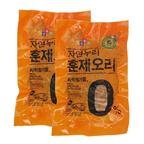 자연누리 천연 허브 훈제오리 800g 무항생제 무화학첨가 오리고기훈제, 1개