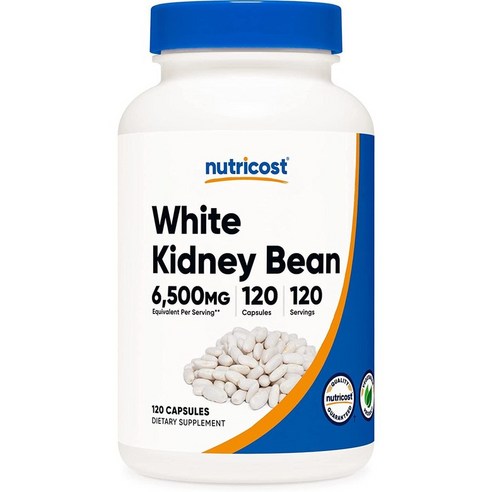 뉴트리코스트 흰 강낭콩 650mg 캡슐, 1개, 120개입