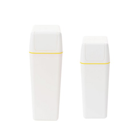 튤리 컬러팝 푸시 휴지통 사각 10L + 20L, 허니옐로우