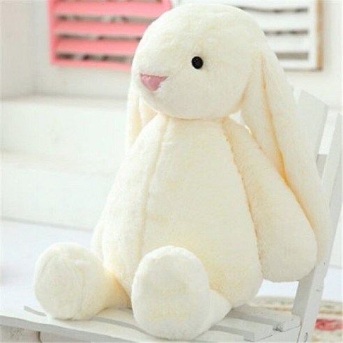 30/40cm Cute Soft Stuffed Animals Kids Long Ear Bunny Rabbit Sleeping Cartoon Plush Toy Dolls Childr, 02 grey_02 40cm 오가닉애착인형diy Best Top5