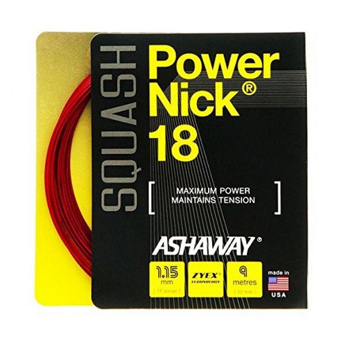 Ashaway POWERNICK 18 스쿼시 스트링 세트131030